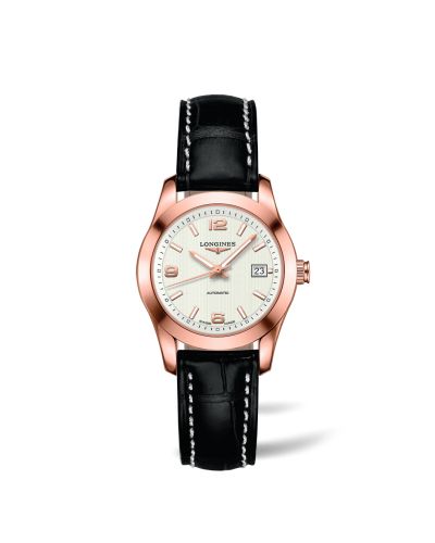 Longines Conquest Classic Automatic 29.5 Red Gold / White L2.285.8.76.3