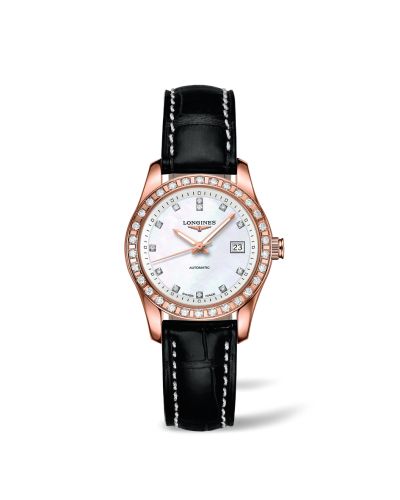 Longines Conquest Classic Automatic 29.5 Red Gold / Diamond / MOP L2.285.9.87.3