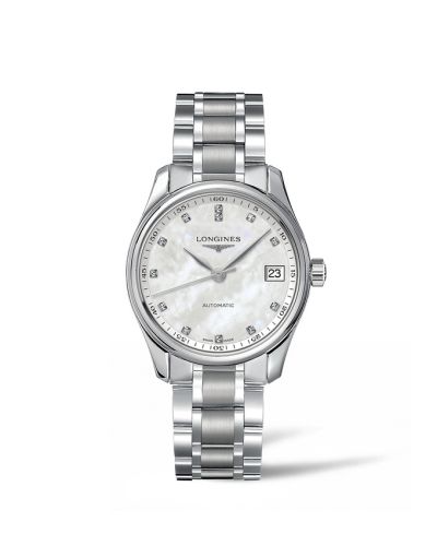 Longines Master Collection Date 34 Stainless Steel / MOP / Bracelet L2.357.4.87.6