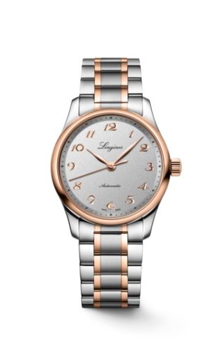 Longines Master Collection Date 34 Stainless Steel - Pink Gold / Silver / Bracelet L2.357.5.70.7