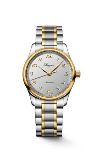 Longines Master Collection Date 34 Stainless Steel - Yellow Gold / Silver / Bracelet L2.357.5.72.7