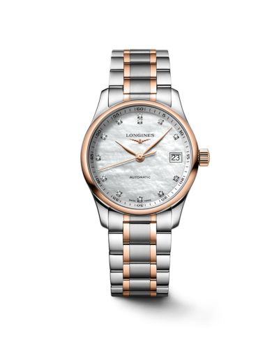 Longines Master Collection Date 34 Stainless Steel - Pink Gold / MOP L2.357.5.89.7