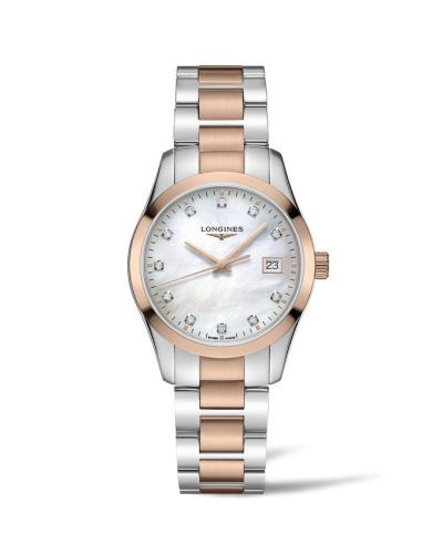 Longines Conquest Classic Quartz 34 Stainless Steel / Red Gold PVD / MOP L2.386.3.87.7