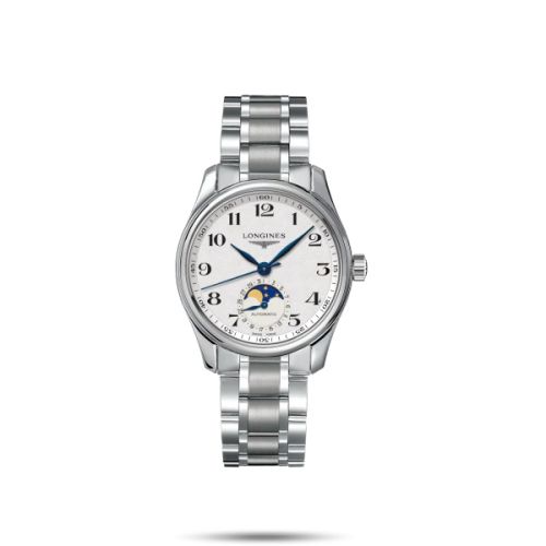 Longines Master Collection 34 Moonphase Stainless Steel / Silver / Bracelet L2.409.4.78.6