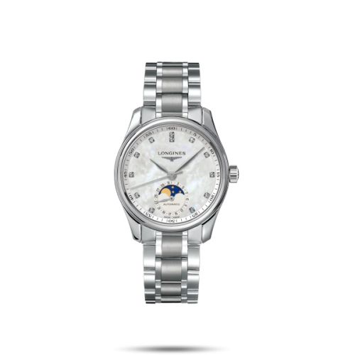 Longines Master Collection 34 Moonphase Stainless Steel / MOP / Bracelet L2.409.4.87.6