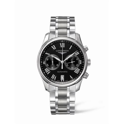 Longines Master Collection Chronograph 40 Stainless Steel / Black - Roman / Bracelet L2.629.4.51.6