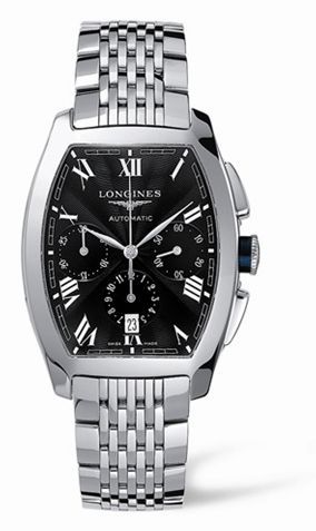 Longines Evidenza Chronograph Black Bracelet L2.643.4.51.6