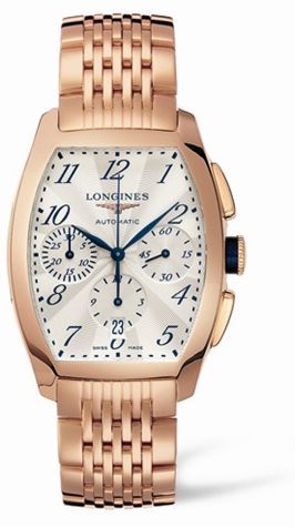 Longines Evidenza Chronograph Pink Gold Bracelet L2.643.8.73.6
