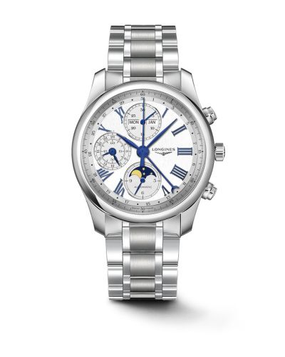 Longines Master Collection 40 Chronograph Calendar Stainless Steel / Silver / Bracelet L2.673.4.71.6