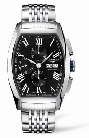 Longines Evidenza Chronograph XL Black Bracelet L2.701.4.58.6