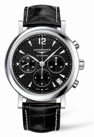 Longines Clous de Paris Chronograph Black L2.704.4.56.3