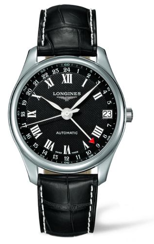 Longines Master Collection 42 24h Stainless Steel / Black-Roman / Alligator L2.718.4.50.7