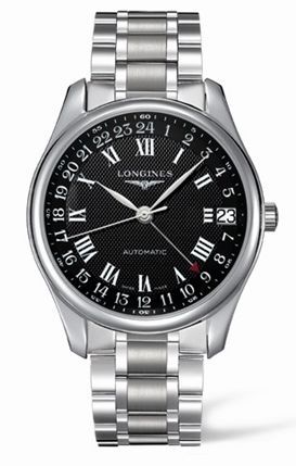 Longines Master Collection 42 24h Stainless Steel / Black-Roman / Bracelet L2.718.4.51.6