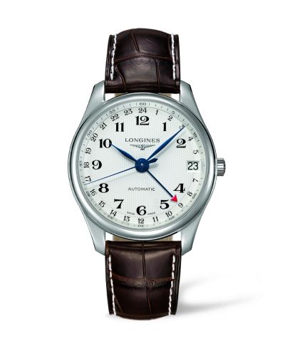 Longines Master Collection 42 24h Stainless Steel / Silver-Arabic / Alligator L2.718.4.70.3