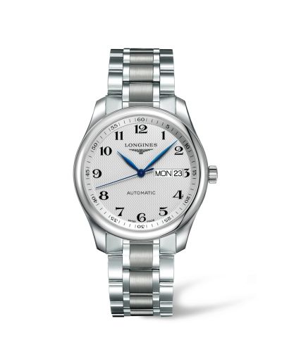 Longines Master Collection 38.5 Day Date Stainless Steel / Silver-Arabic / Bracelet L2.755.4.78.6