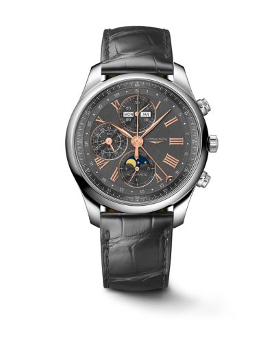 Longines Master Collection 42 Chronograph Calendar Stainless Steel / Anthracite L2.773.4.61.2