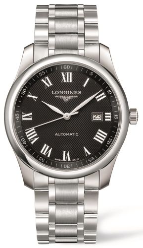 Longines Master Collection 40 Date Stainless Steel / Black Roman / Bracelet L2.793.4.51.6