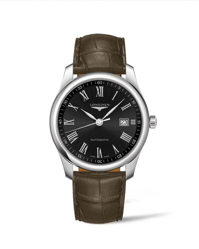 Longines Master Collection 40 Date Stainless Steel / Black - Roman L2.793.4.59.2