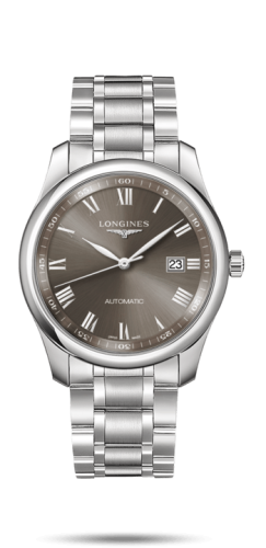 Longines Master Collection 40 Date Stainless Steel / Grey Roman / Bracelet L2.793.4.71.6