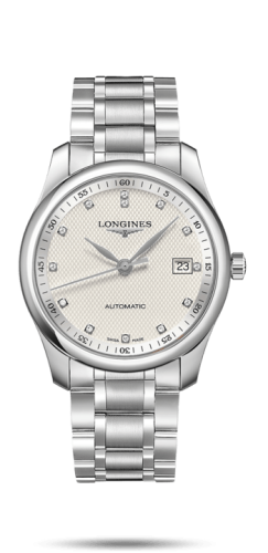 Longines Master Collection 40 Date Stainless Steel / Silver-Diamond / Bracelet L2.793.4.77.6