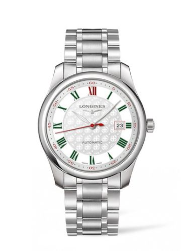 Longines Master Collection 40 Date Stainless Steel / Silver-Roman / Alligator / DFS L2.793.4.98.6
