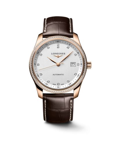 Longines Master Collection 40 Date Pink Gold - Diamond / Silver - Diamond L2.793.9.77.3