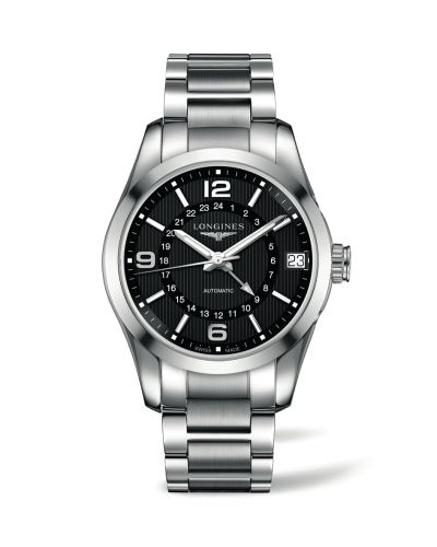 Longines Conquest Classic 42 GMT Stainless Steel / Black / Bracelet L2.799.4.56.6