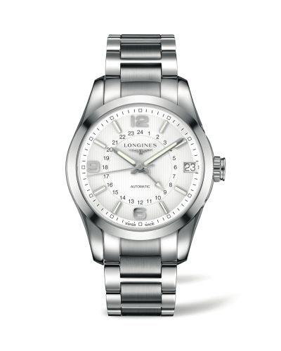 Longines Conquest Classic 42 GMT Stainless Steel / Silver / Bracelet L2.799.4.76.6