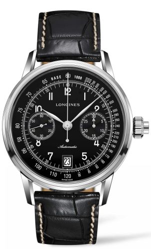Longines Heritage Column Wheel Single Push Piece Chronograph Black L2.800.4.53.0