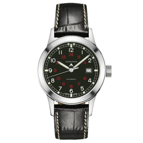 Longines Heritage Military COSD Black L2.832.4.53.0