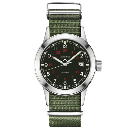 Longines Heritage Military COSD Black L2.832.4.53.5