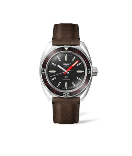 Longines Ultra-Chron Diver Stainless Steel / Black / Strap / Box Edition L2.836.452.8