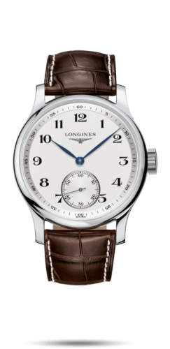 Longines Master Collection 47.5 Small Seconds Stainless Steel / Silver-Arabic / Alligator XL L2.840.4.78.5
