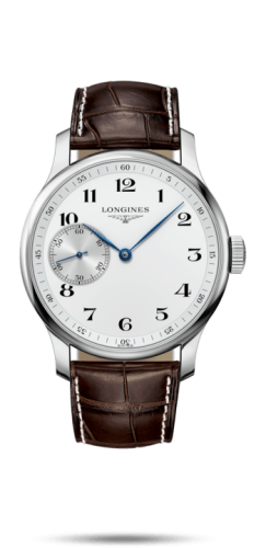Longines Master Collection 47.5 Small Seconds Stainless Steel / White-Arabic / Alligator L2.841.4.18.3
