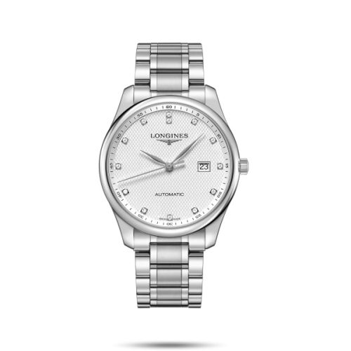 Longines Master Collection 42 Date Stainless Steel / Silver-Diamond / Bracelet L2.893.4.77.6