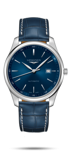 Longines Master Collection 42 Date Stainless Steel / Blue / Alligator L2.893.4.92.0