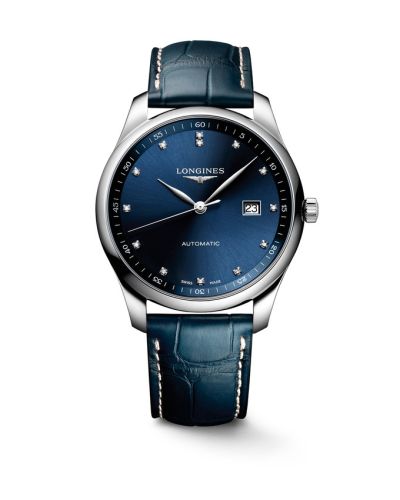 Longines Master Collection 42 Date Stainless Steel / Blue - Diamond L2.893.4.97.0
