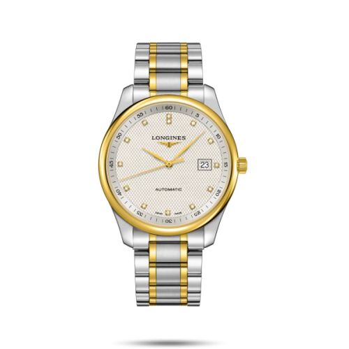 Longines Master Collection 42 Date Stainless Steel / Silver-Diamond / Bracelet L2.893.5.97.7