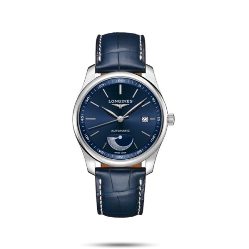Longines Master Collection 40mm Power Reserve Stainless Steel / Blue / Alligator L2.908.4.92.0