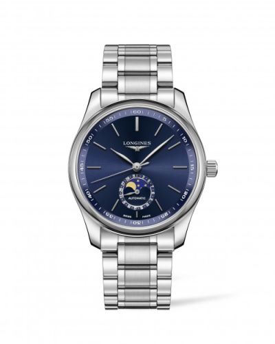 Longines Master Collection 40 Moonphase Stainless Steel / Blue / Bracelet L2.909.4.92.6