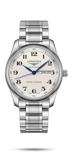 Longines Master Collection 40mm Annual Calendar Stainless Steel / Silver-Arabic / Bracelet L2.910.4.78.6