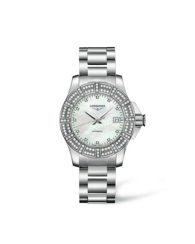 Longines Conquest 29.5 Automatic Double Row Diamond L3.180.0.87.6