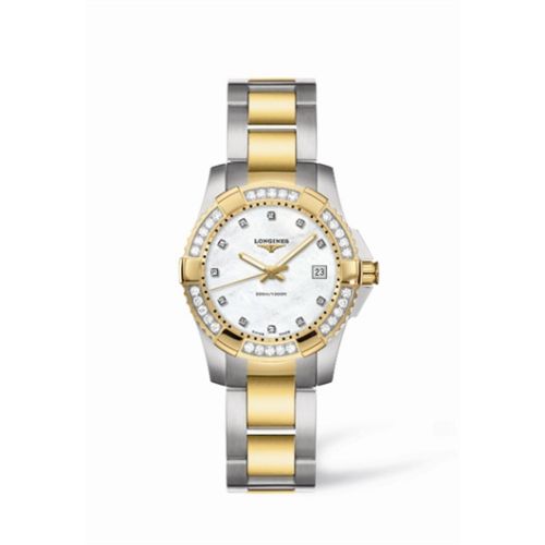 Longines Hydroconquest Quartz 29.5 Two Tone Diamond L3.247.3.97.7