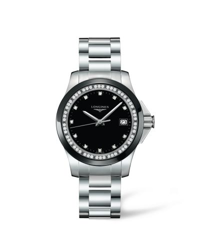 Longines Conquest 35 Quartz Ceramic Diamond L3.281.0.57.6