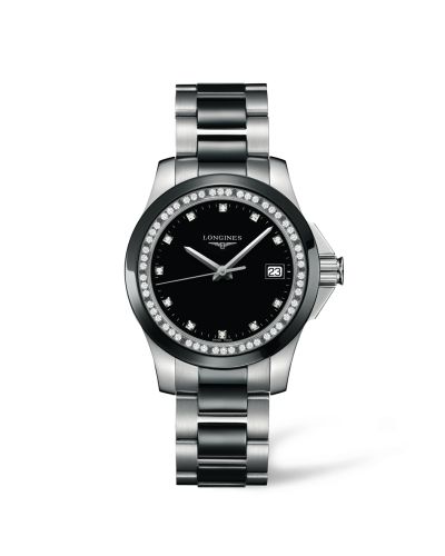 Longines Conquest 35 Quartz Ceramic Diamond L3.281.0.57.7