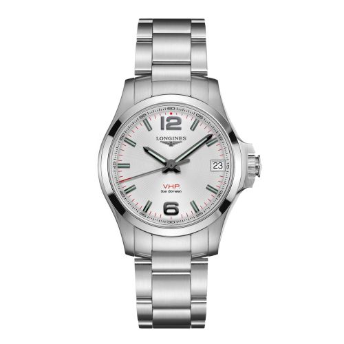 Longines Conquest V.H.P. 36 Stainless Steel / Silver / Bracelet L3.316.4.76.6