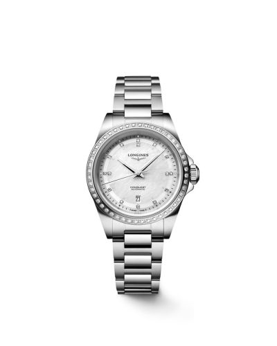 Longines Conquest 30 Stainless Steel - Diamond / MOP - Diamond / Bracelet L3.320.0.87.6