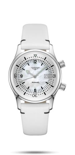 Longines Legend Diver 36 Stainless Steel / MOP / Strap L3.374.4.80.0