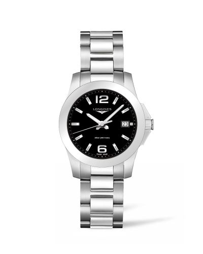 Longines Conquest Quartz 34 Stainless Steel / Black L3.377.4.58.6