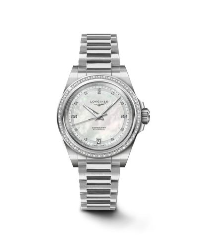 Longines Conquest 34 Stainless Steel - Diamond / MOP / Bracelet L3.430.0.87.6
